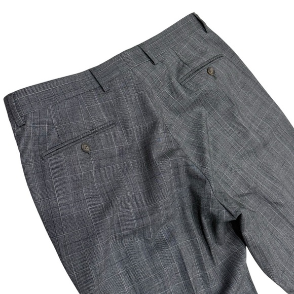 Ted Baker London No Ordinary Joe Jake Wool Suit Grey Black Glen Check 40REG 34W - Picture 14 of 16